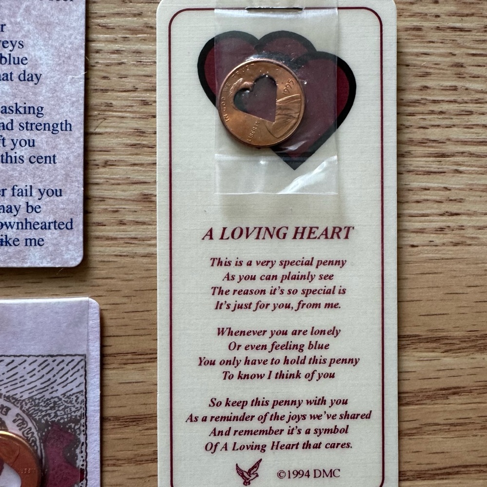 Vintage Cut Pennies Teardrop, Angel, Heart & Star